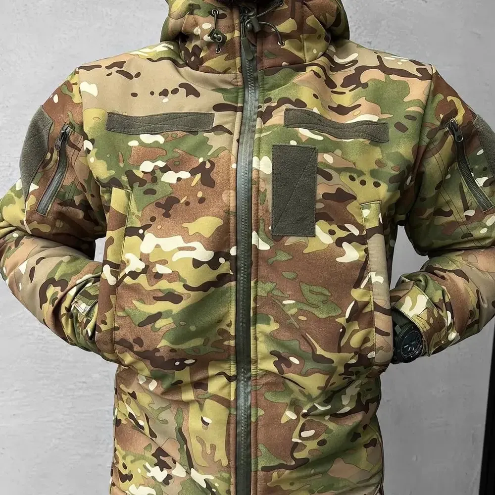 Зимовий чоловічий костюм ambush з атласною підкладкою / Куртка cordura 300 + Штани softshell мультик Одеса - фото 14