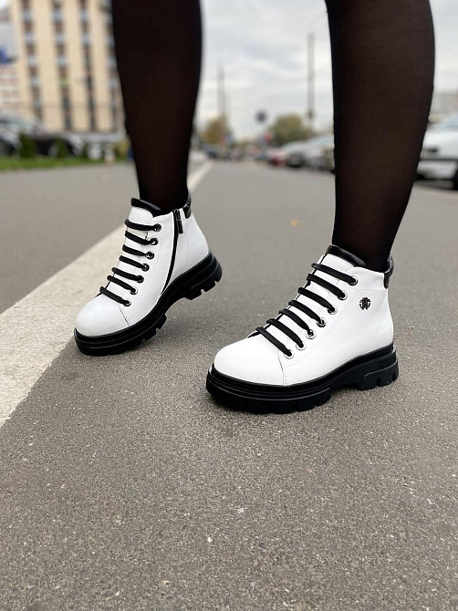 Без бренда Жіночі черевики ASTINI білі шкіра натуральна зимові (5178) 39 Коломия - фото 9