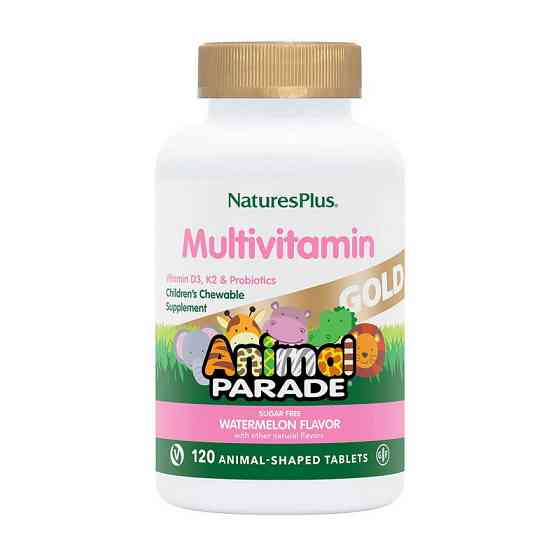 Animal Parade Gold Children's Multi-vitamin &amp; Mineral (120 animal-shaped tabs, orange) Луцк