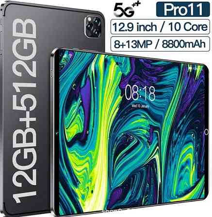 Планшет 10-дюймовий 12 гб /512 гб, Android 14, Процесор: Snapdragon888 Київ