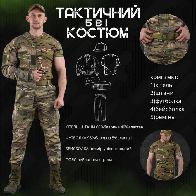 Тактический костюм мультикам 5в1 destroy ЛГ7166 Киев - изображение 10