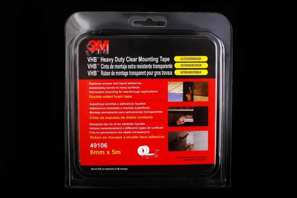 Скотч 2-сторонній прозорий 1.0мм 3M 6м х 5м Вінниця - фото 2