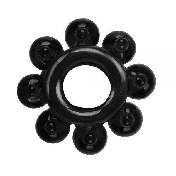 Набір рекційних кілець Cock Rings Set, Black Sex Aura Київ - фото 5