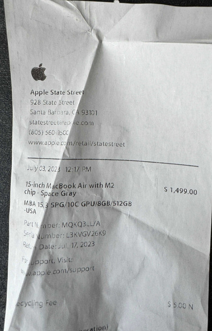 Ноутбук: MacBook Air 15 M2 512 Gb SSD GB 8 Gb. 2023. Киев - изображение 8