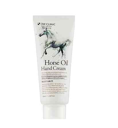 Увлажняющий крем для рук с лошадиным жиром Horse Oil Hand Cream 3W Clinic 100 мл Киев