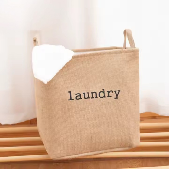 Органайзер-сумка для белья в ванную комнату для вещей складной,корзина для стирки одежды с ручками бежевая Каменец-Подольский