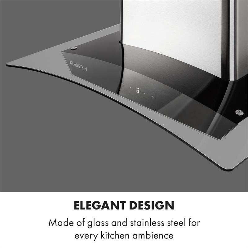 Вытяжка Eclipse 600 м³/ч 3 уровня мощности нержавеющая сталь черный (Германия, читать описание) Ровно - изображение 8