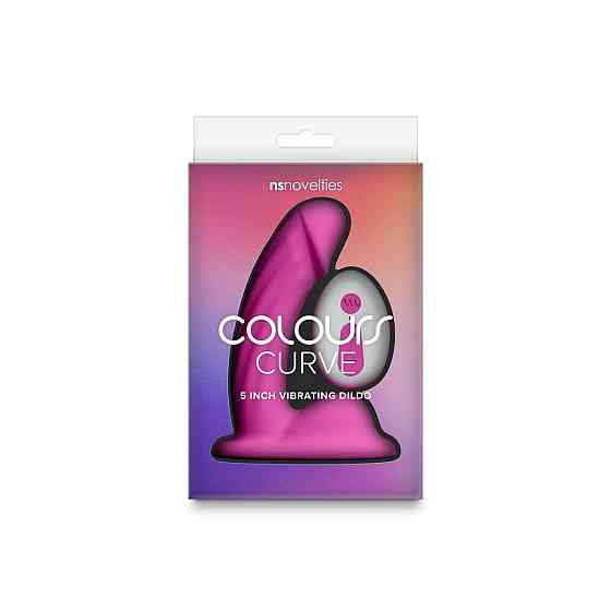 Дилдо з вібрацією NS Novelties Colours - Curve - Vibrating - 5" Dildo - Pink Sex Aura Київ