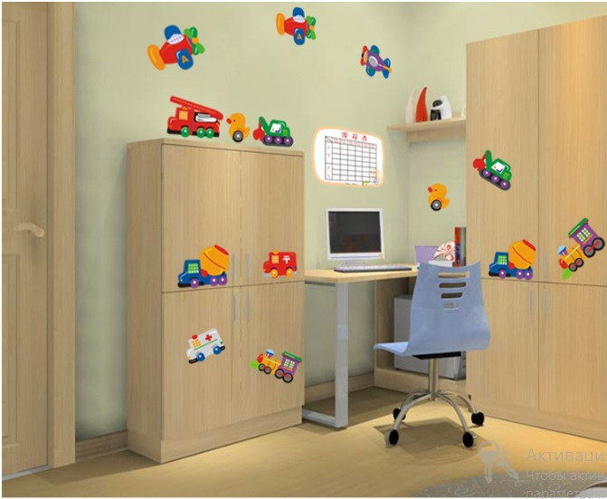 Декоративна наклейка на стіну в дитячу іграшку Київ - фото 2