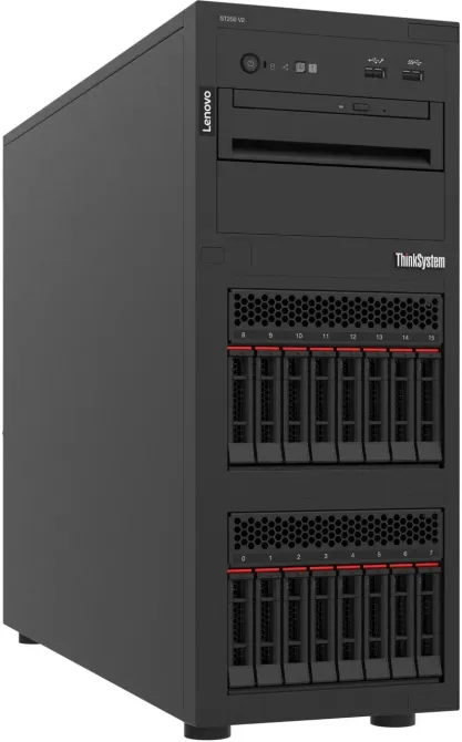 Сервер Lenovo Thinksystem St250 V2 E-2356G 16Gb - Xeon (6C 3.2Ghz 12Mb Cache-80W) (7D8Fa01Tea) Київ - фото 1