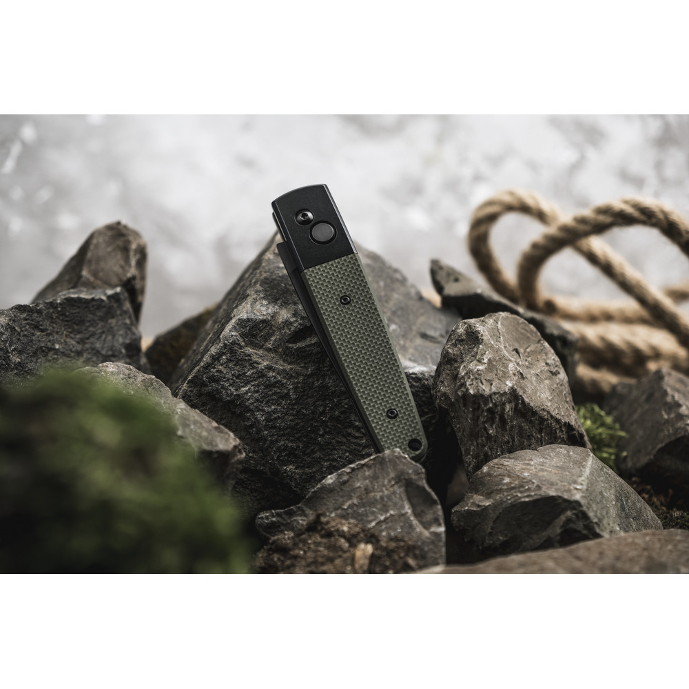 Ніж складаний Ganzo G721B-GR зелений, чорний клинок Київ - фото 12