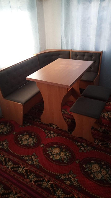 Кухонний куток , комплект з кутка, стола та двох табуреток Сімейний 114х154 см Яблуня Львів - фото 9