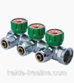 Колектор вентильний Koer для труби 16 мм. на 3 виходи 1" Харків