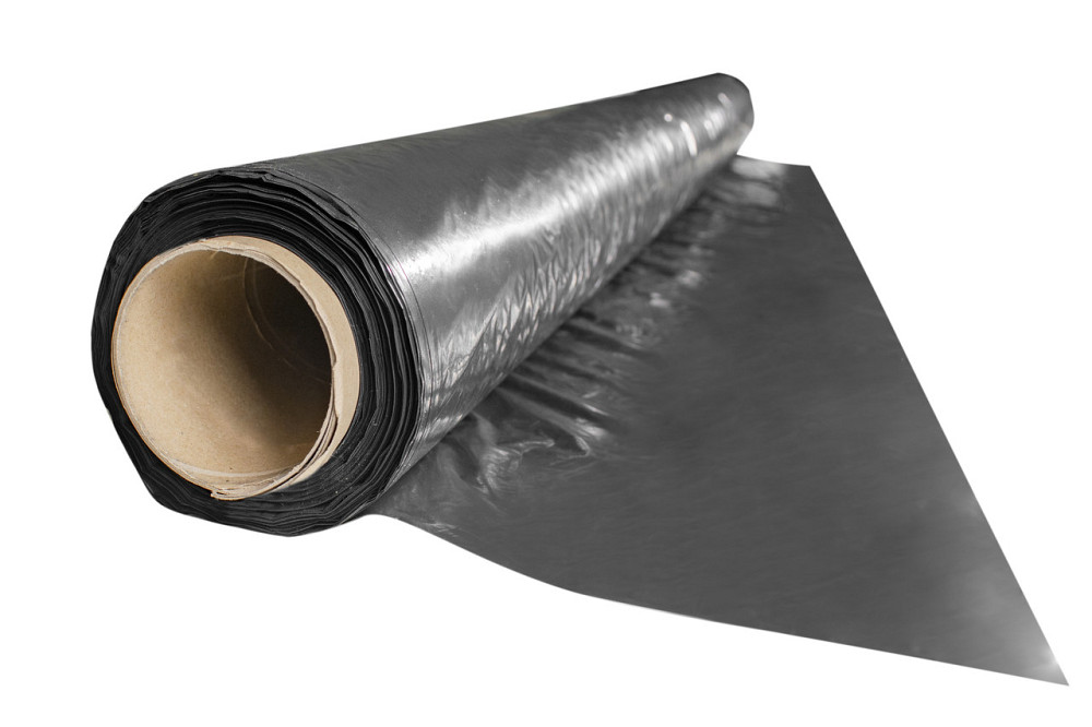 Пленка 30 мкм  3*100 м строительная полиэтиленовая черная Днепр - изображение 2