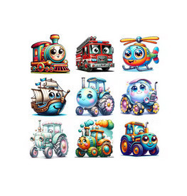 Термонаклейка для одежды мальчику Транспорт Киев - изображение 1