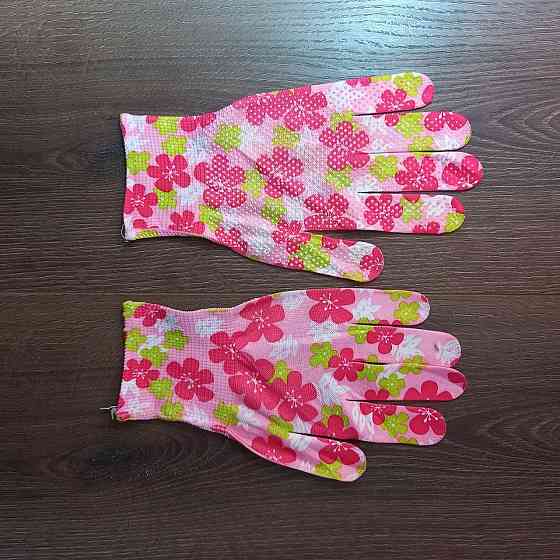 Рукавички робочі трикотажні з PU-покриттям неповна обливка р.8 (M) для дачі, саду та городу. Харків