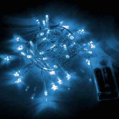 Гирлянда YES! Fun Нить 41 LED Холодно-белая 2.8 м Статичная На батарейках (975057) Винница