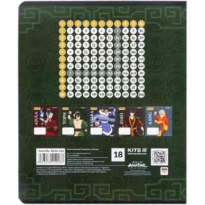 Тетрадь Kite Avatar, 18 листов, клетка (AV24-236) Винница