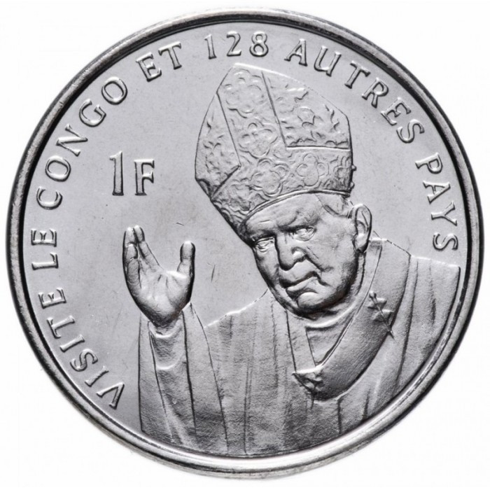 Congo Конго 1 франк 2004 UNC Полтава - изображение 1