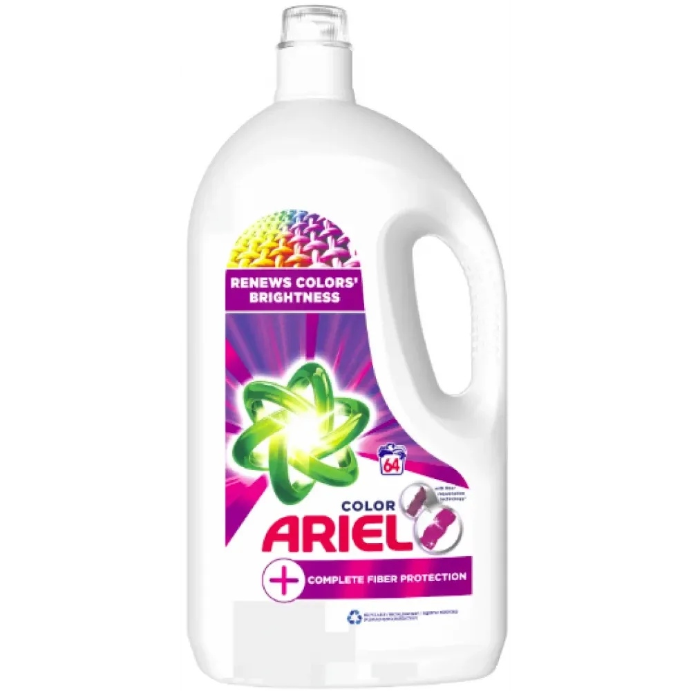 Гель для прання кольорової білизни Ariel Color + Захист волокон, 3,3 л. 64 прання Львів - фото 1