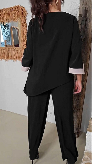 Женский повседневный классический костюм двойка крепдайвинг 60/62 Одесса - изображение 2