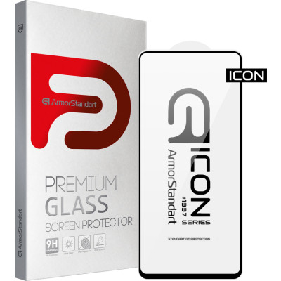 Скло захисне Armorstandart Icon Xiaomi 12T / 12T Pro / Poco X5 Pro 5G Black (ARM62810) Вінниця - фото 1