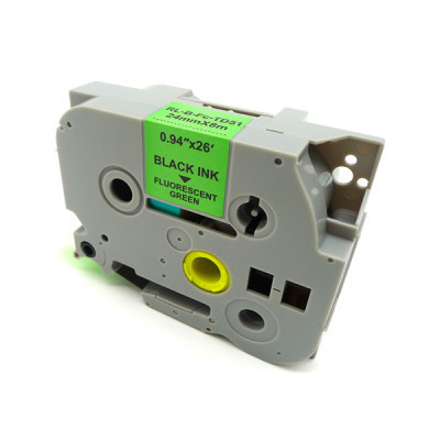 Стрічка для принтера етикеток UKRMARK RL-B-Fc-TD31P-BK/GR, аналог TZED31. флуоресцентна. 12 мм х 5 (900231) Вінниця - фото 1