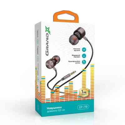 Наушники Grand-X EP-71B Black (EP-71B) Винница