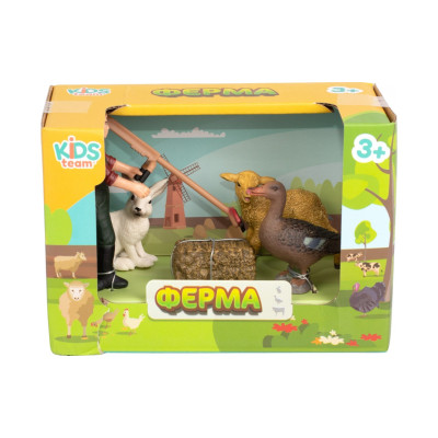 Фигурка Kids Team набор Ферма фермер, утка, ягнёнок, кролик (Q9899-T7_6) Винница - изображение 2