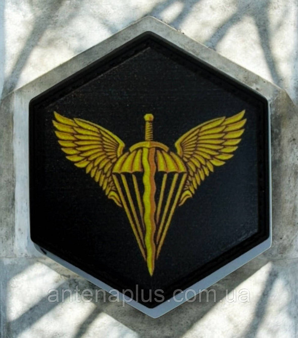 ДШВ черный патч / шеврон Киев - изображение 1