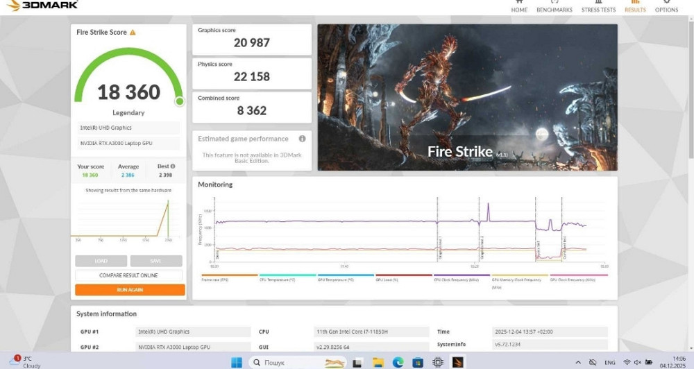 Dell Precision 7560 Core i7-11850H/ RAM 32/ SSD 1 Tb/ 15,6