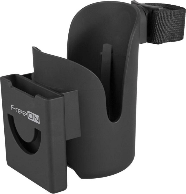 Тримач 2 в 1 для коляски FreeON, black Киев - изображение 1