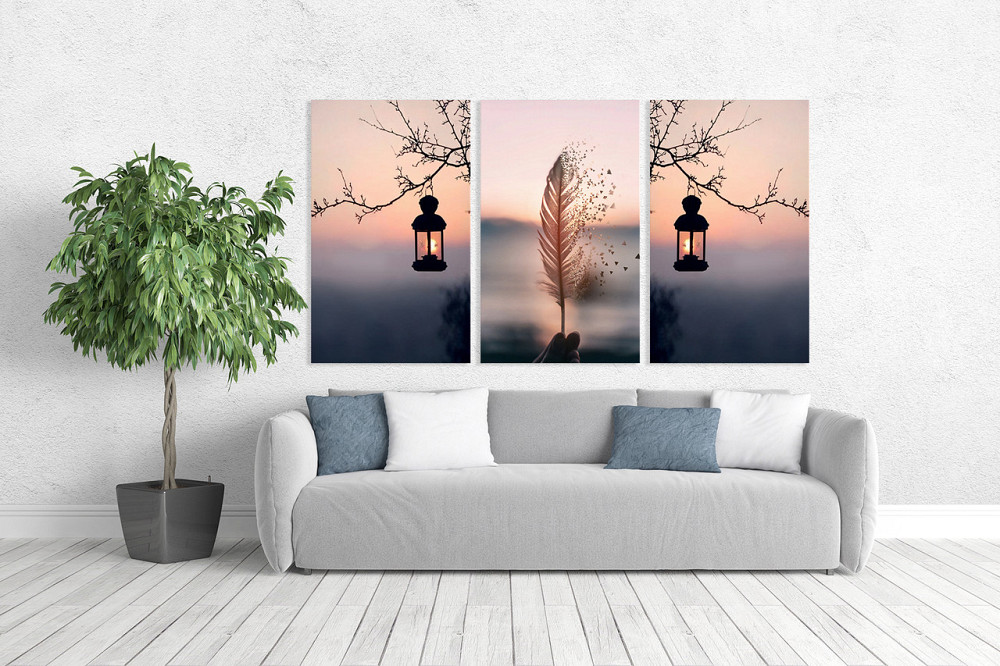 Модульная картина в гостиную / спальню Ілюзія туману    ART-013_3A Київ - фото 2