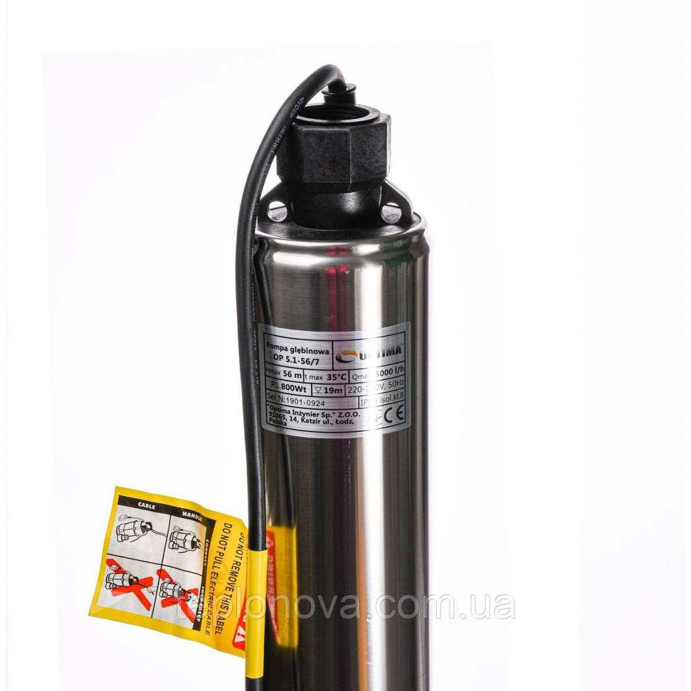 Насос колодезный OPTIMA OP 5,1 - 56/7 0,8кВт Чернівці - фото 5