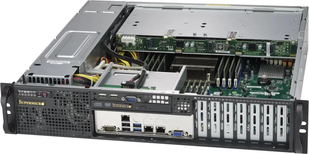 Сервер Supermicro SuperChassis 823MTQC-R802LPB - Rack Server Black ATX,EATX 2U 800 W (CSE823MTQCR802LPB) Киев - изображение 1