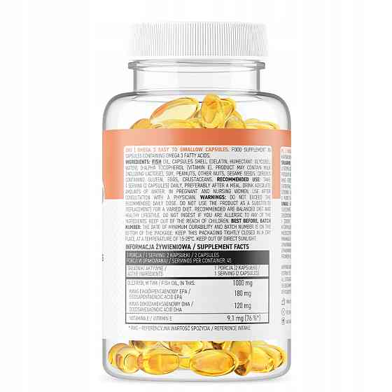 Омега 3 OstroVit Omega 3 Easy To Swallow 90caps Луцьк