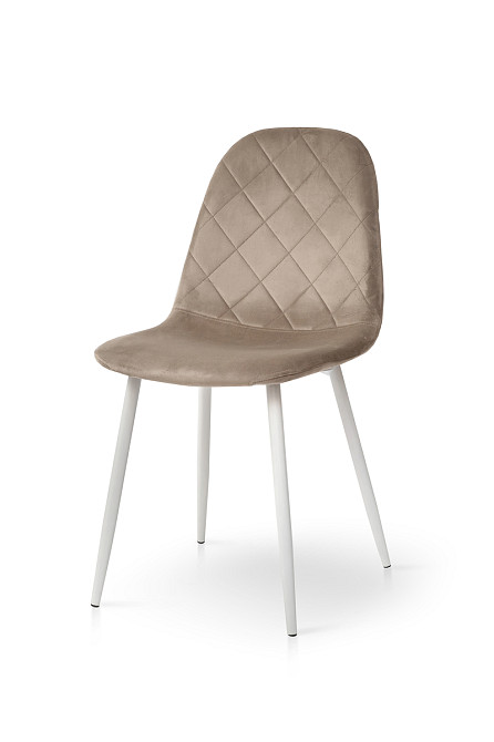 Стілець Ембер-L, білий/велюр бежевий Киев - изображение 1