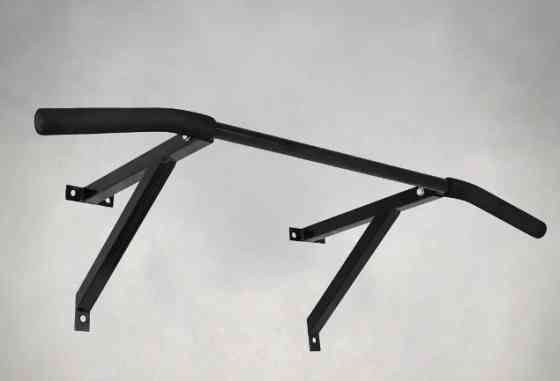 Турник настенный, наддверный 1 хват Спортивные стенки и турники для дома Черный Киев