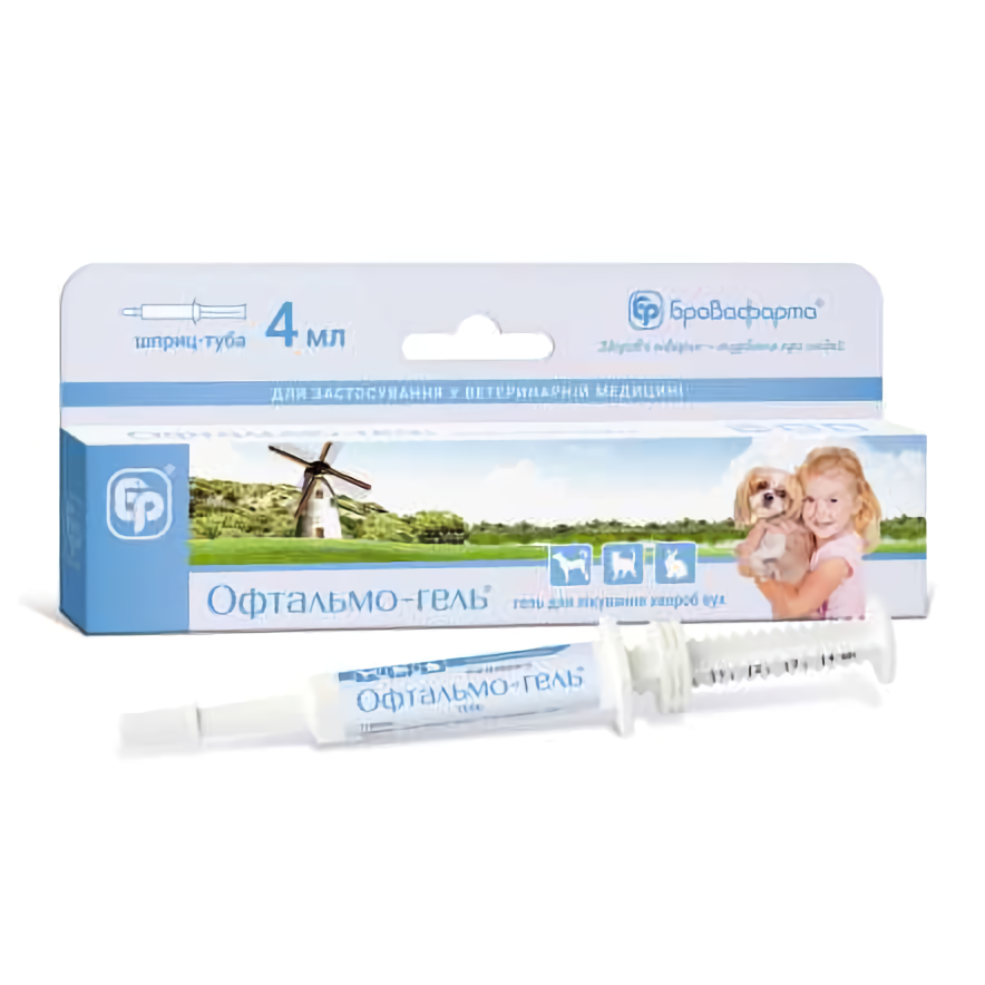 Офтальмо-гель шприц 4 г, Бровафарма Вінниця - фото 1