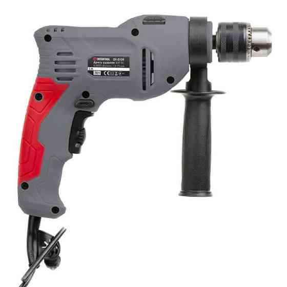 Дриль ударний INTERTOOL DT-0109, 0,6 кВт, 0-3000 об/хв, 1,5-13 мм, реверс - електродриль з високими обертами Львів