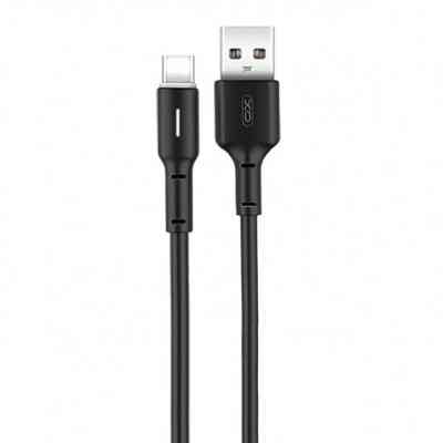 Дата кабель USB 2.0 AM to Micro 5P 1.0m 3A black XO (NB112-M-BK) Винница