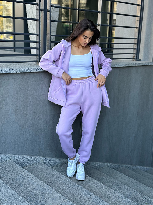 Жіночий теплий костюм на флісі Бузковий 42/44 Харків - фото 10