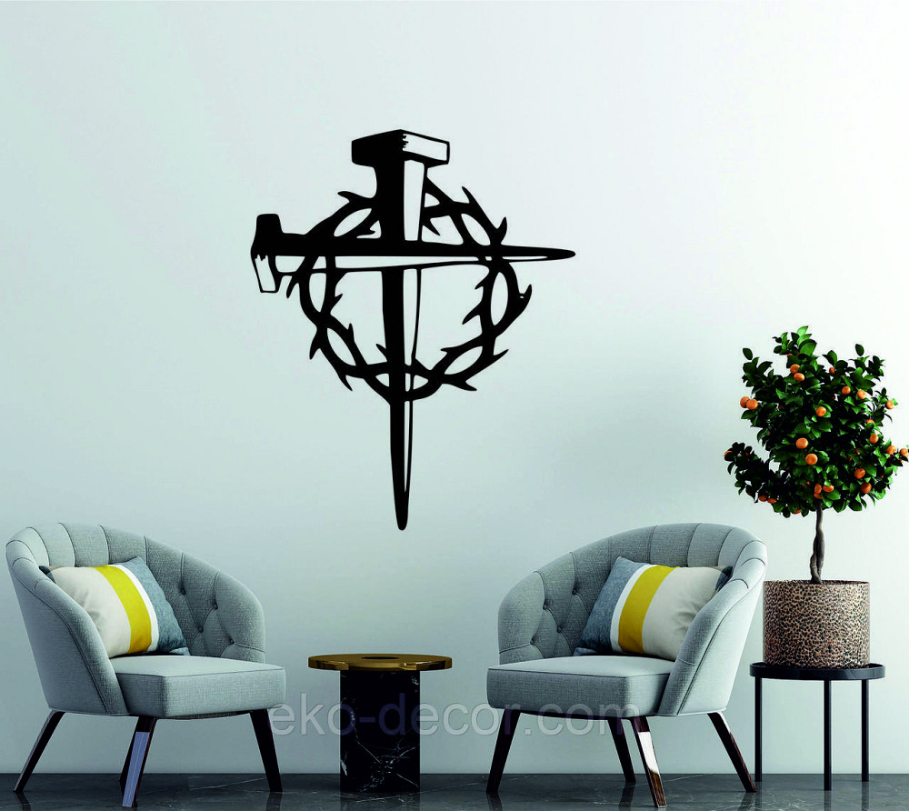 Декоративне настінне Панно «Хрест», Декор на стіну Київ - фото 3