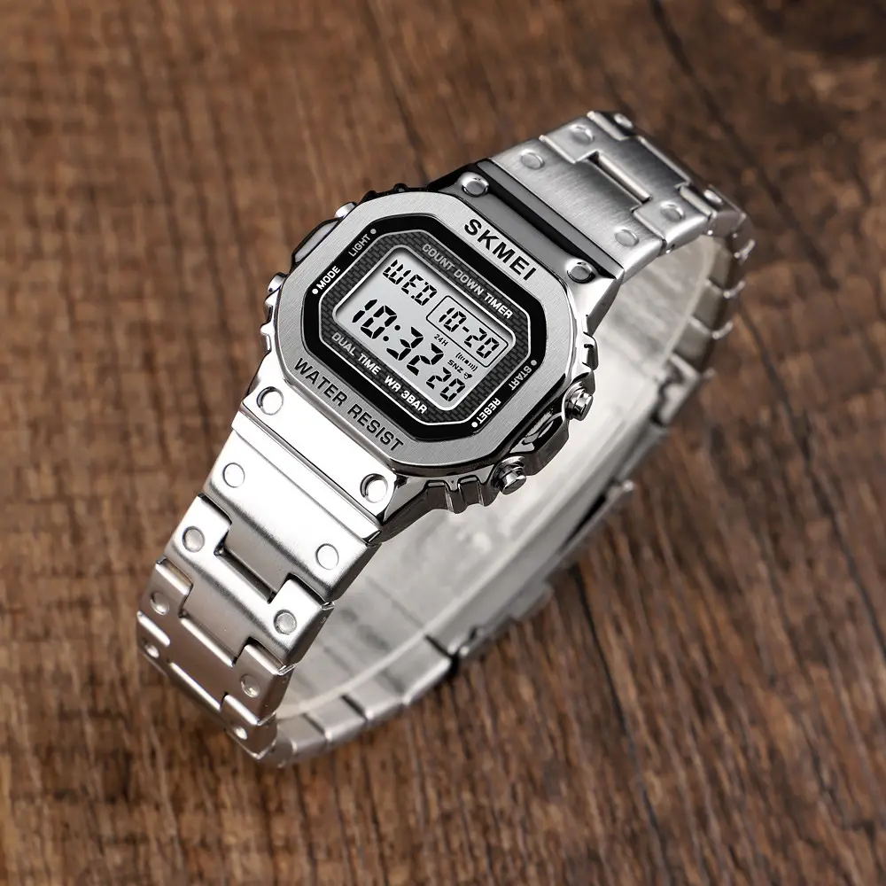 Жіночий спортивний годинник Skmei 1433 Singapore Сріблястий Вінниця - фото 9