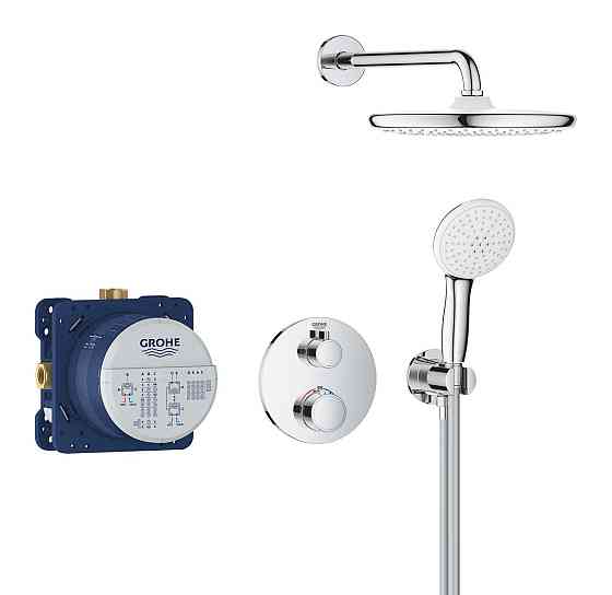 Душова система прихованого монтажу з термостатом Grohe Grohtherm (34872000) Киев