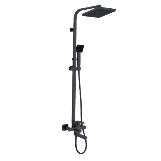 Душевая колонна с смесителем Zerix LEB16-123 Black черного цвета (ZX5574) Харьков