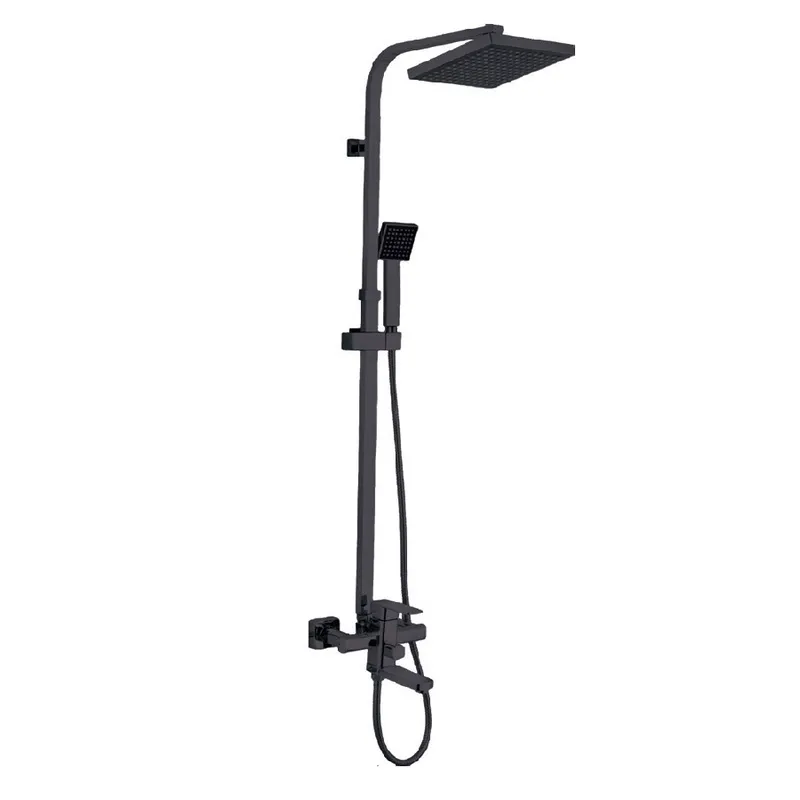 Душевая колонна с смесителем Zerix LEB16-123 Black черного цвета (ZX5574) Харьков - изображение 1