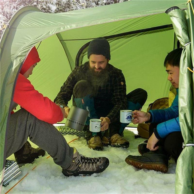 Намет двомісний з футпринтом Naturehike Opalus NH20ZP001, 210T, помаранчевий Київ - фото 3