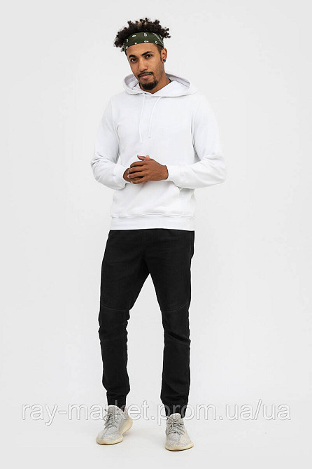 Худі базове утеплене Ray Basic чоловіче біле (U0401M-White) M Київ - фото 5