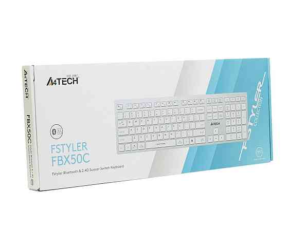Клавіатура A4Tech FBX50C White Білий Харків